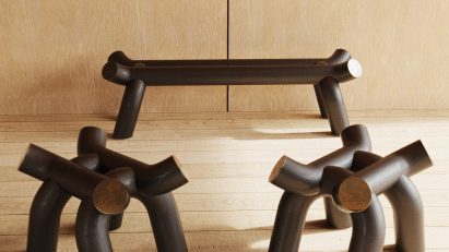 Torii bench by Ultramar Studio