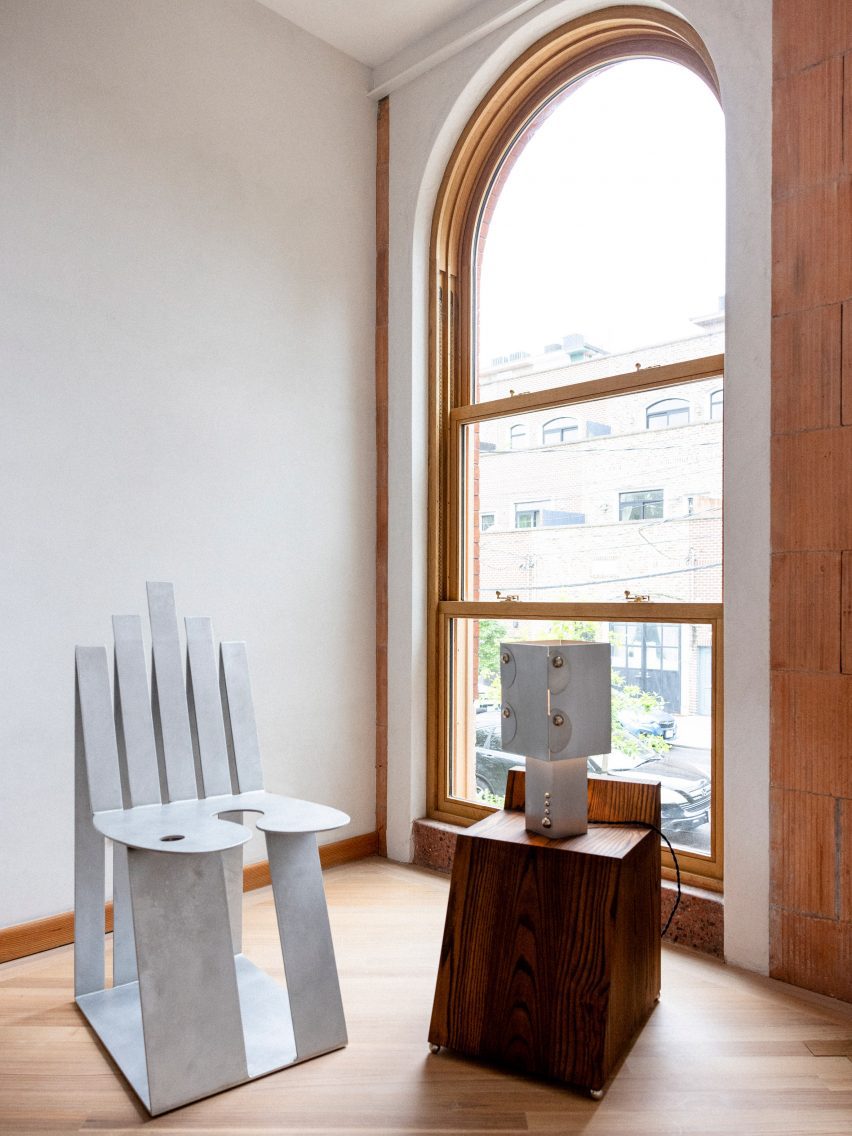 Chairs and tables in living space