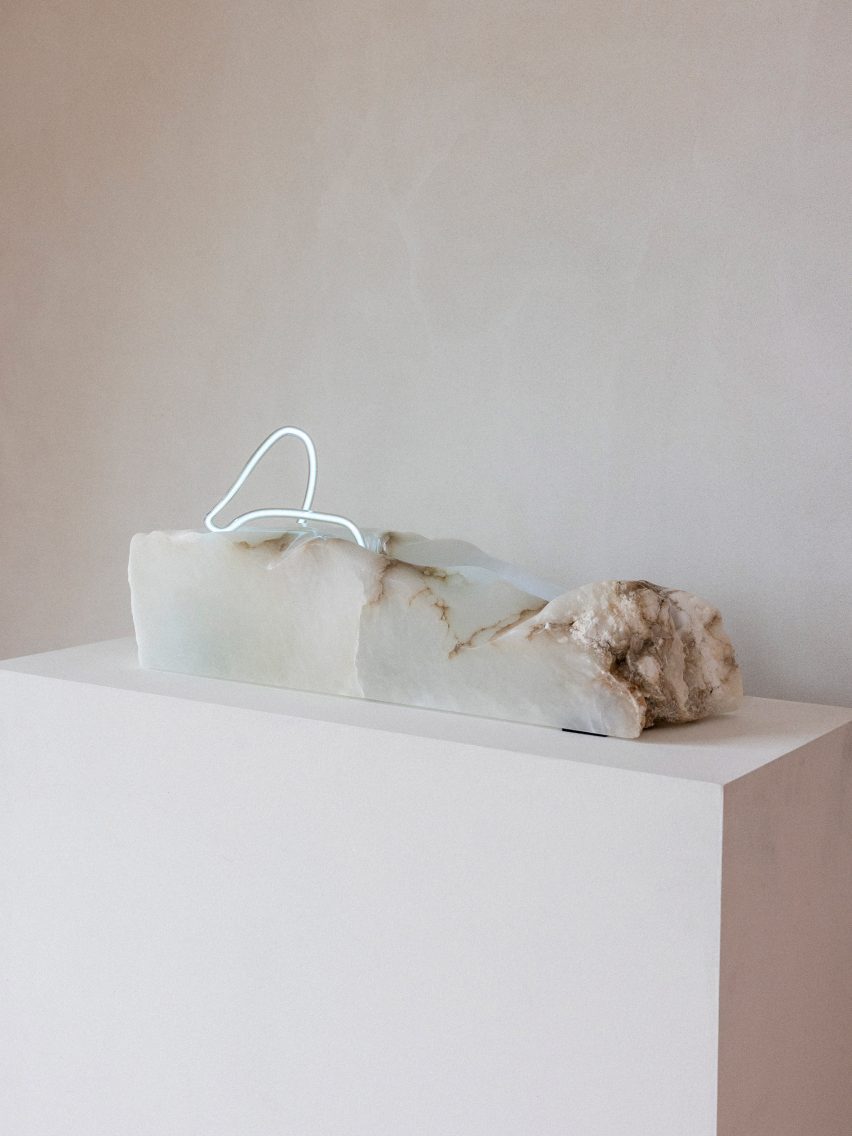 White marble sculpture