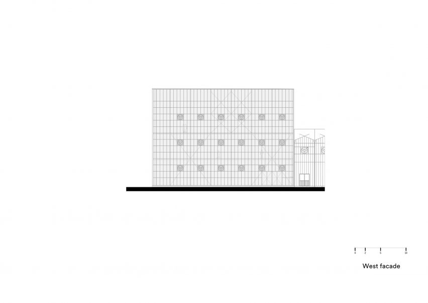 Plan of Vertical Farm Beijing by Van Bergen Kolpa Architecten