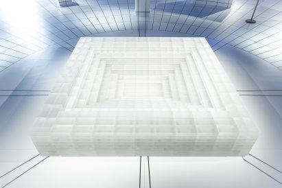 The Water Clock installation by Dima Srouji at the Fenaa Alawwal cultural centre