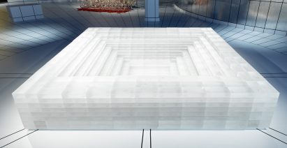 The Water Clock installation by Dima Srouji at the Fenaa Alawwal cultural centre