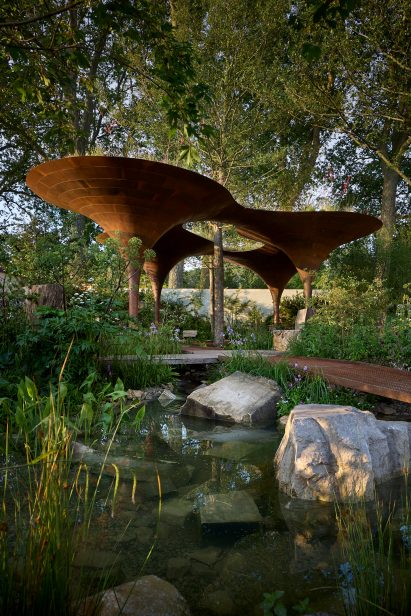 View of Chelsea Flower Show pavilion