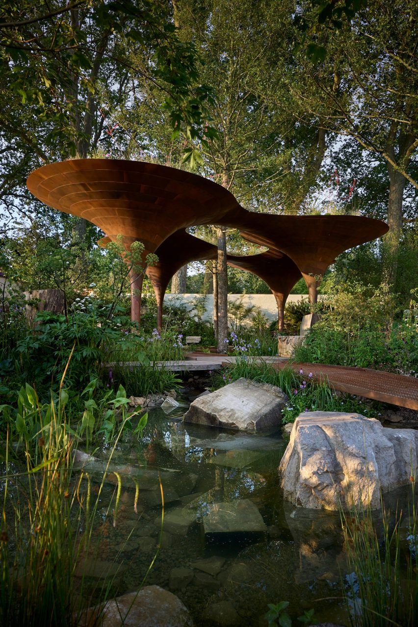 View of Chelsea Flower Show pavilion