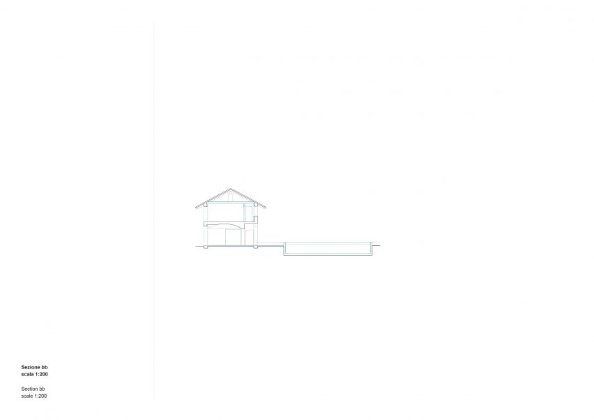 Section of We Rural guesthouse by Archisbang