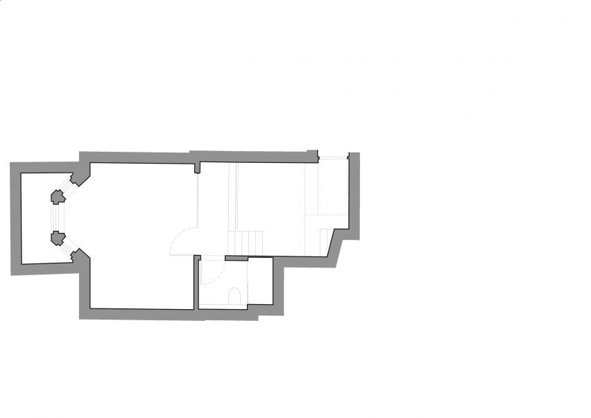 Plan of modernised London house by Will Gamble Architects