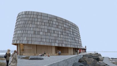 View of nature centre in Assens by 3XN