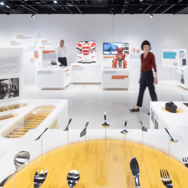 Photo of the Design Discoveries: Towards a Design Museum Japan exhibition at Japan House London