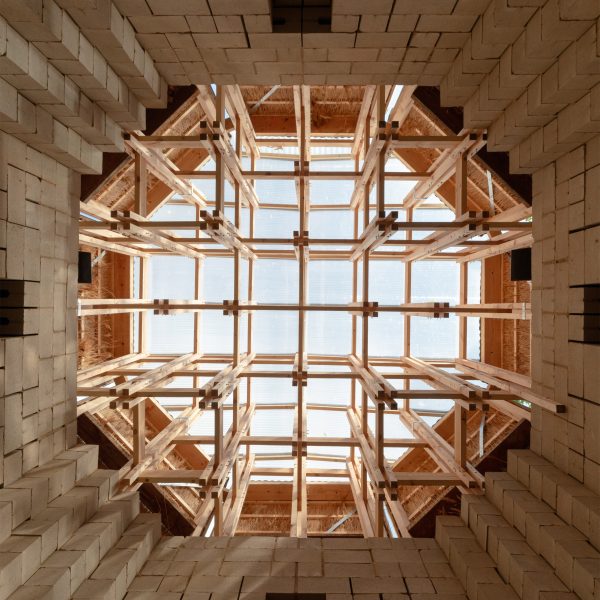 Photo of wooden installation at Horst Expo 2024