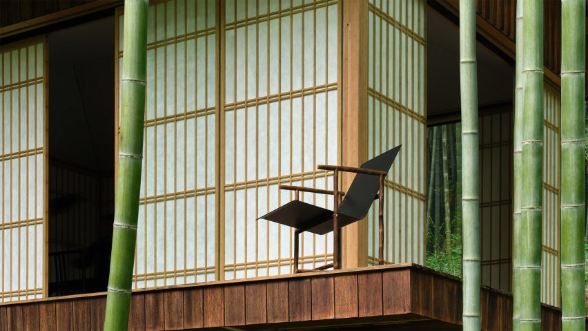 Photo of chair by Jianze surrounded by Bamboo