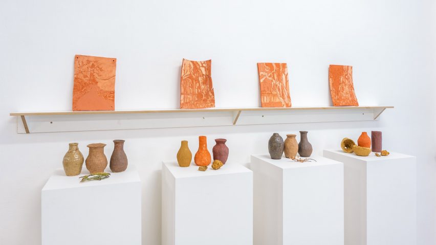 Photo of works at the UAL Awarding Body Origins Creatives exhibition
