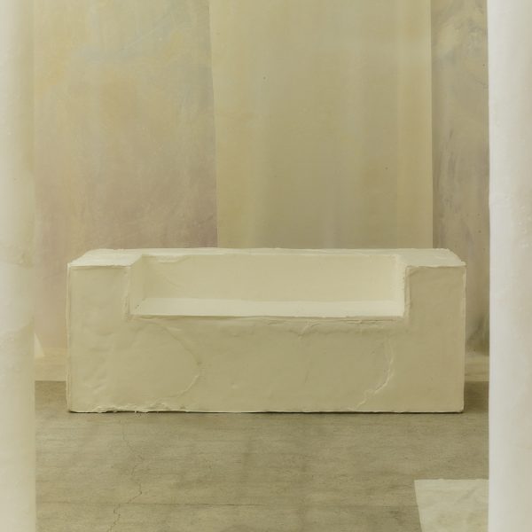 Bioplastic sofa from White Utopia installation by Natural Material Studio at 3 Days of Design 2024