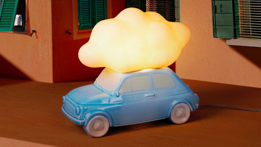 Photo of car-shaped Nuvola lamp by Seletti