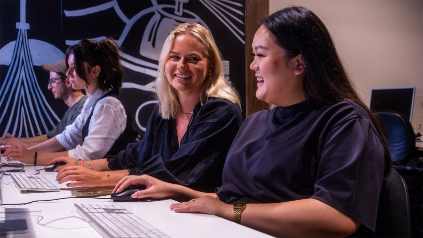 Photo of students at Billy Blue College of Design