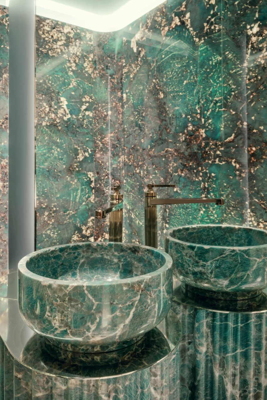Amazonite stone by Antolini