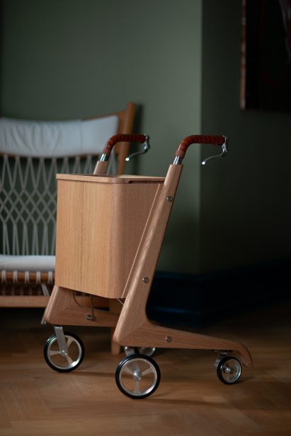 Wooden walking frame by Anker Bak