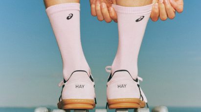 Hay trainers in pale pink