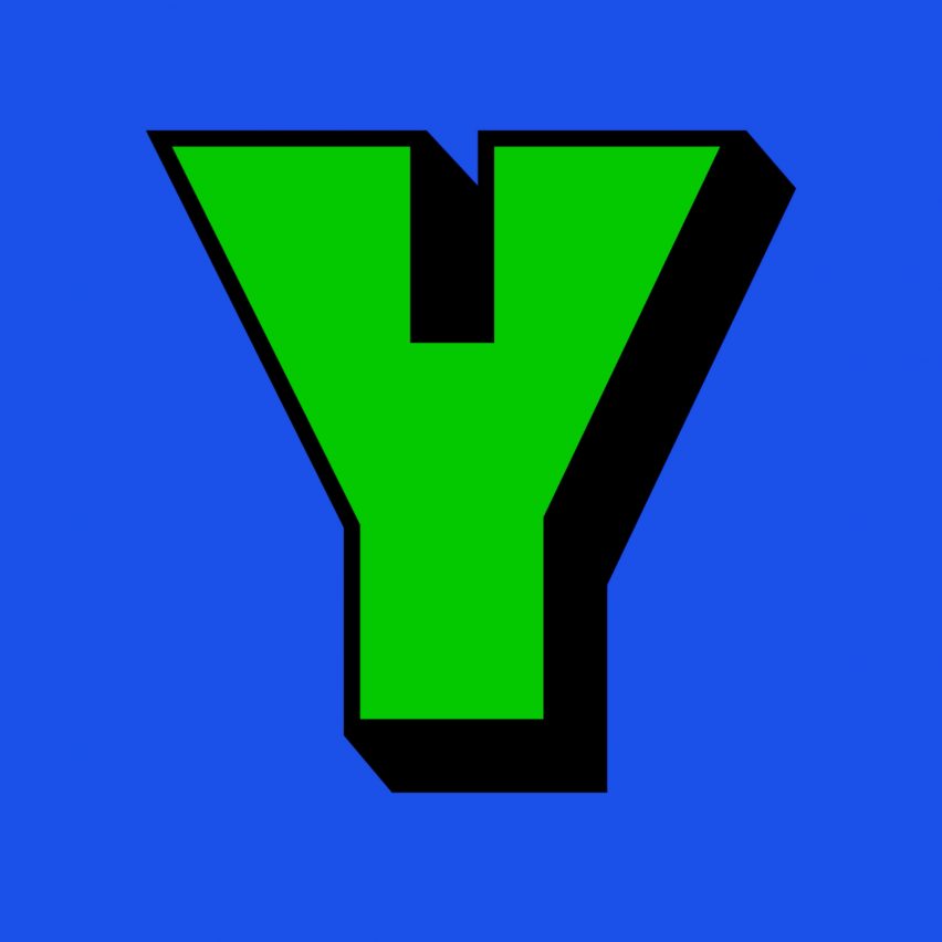 Letter Y from Yinka Ilori typeface by British Standard Type