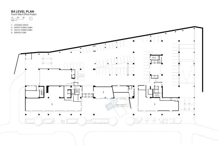 B4 level floor plan