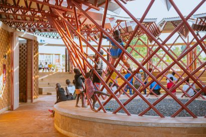 Interior of Bidi Bidi Performing Arts Centre by Hassell and LocalWorks