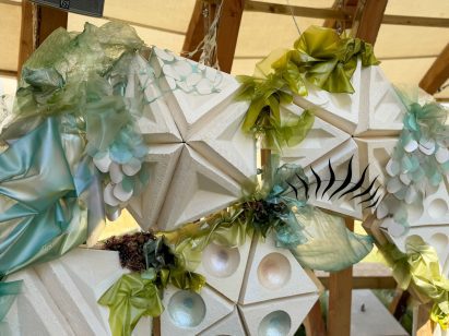 Bioplastic Hayes Pavilion by Re:Right Design at Glastonbury 2024