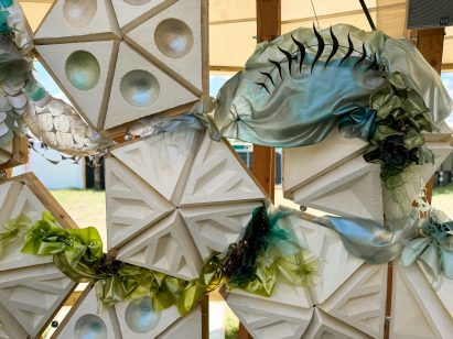 Bioplastic Hayes Pavilion by Re:Right Design at Glastonbury 2024