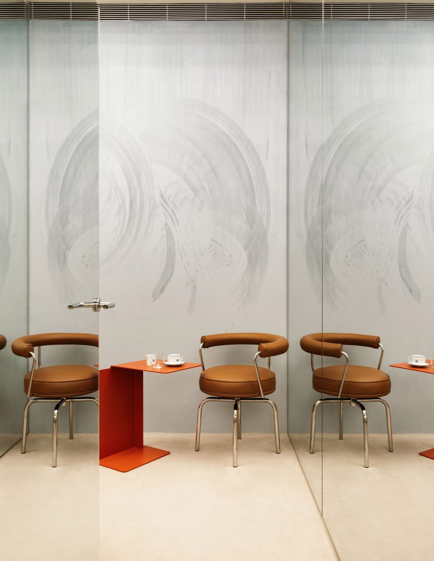 Seating area designed by Halleroed for shop in Georgia