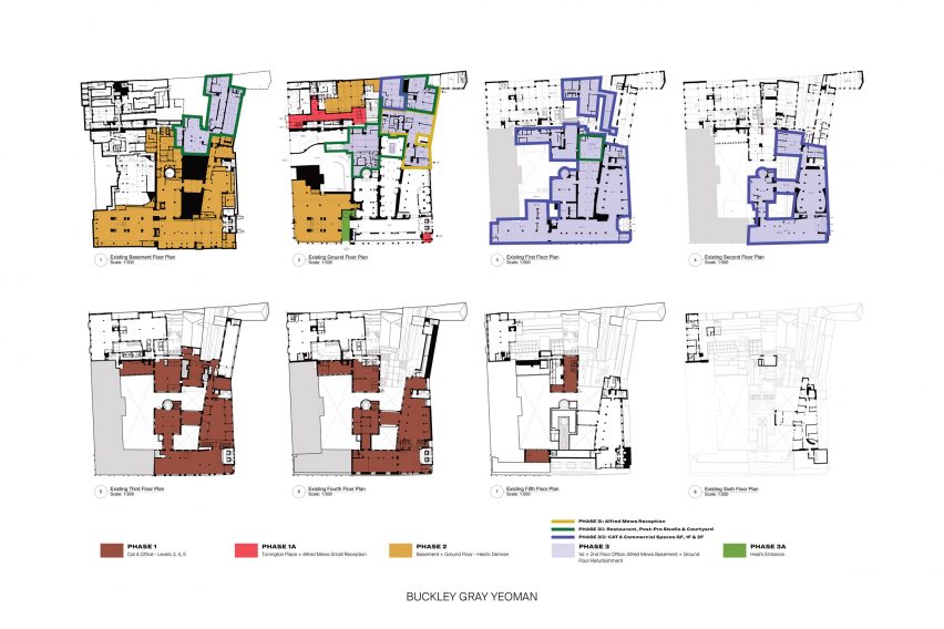 Plan of Heal's by Buckley Gray Yeoman and White Red Architects