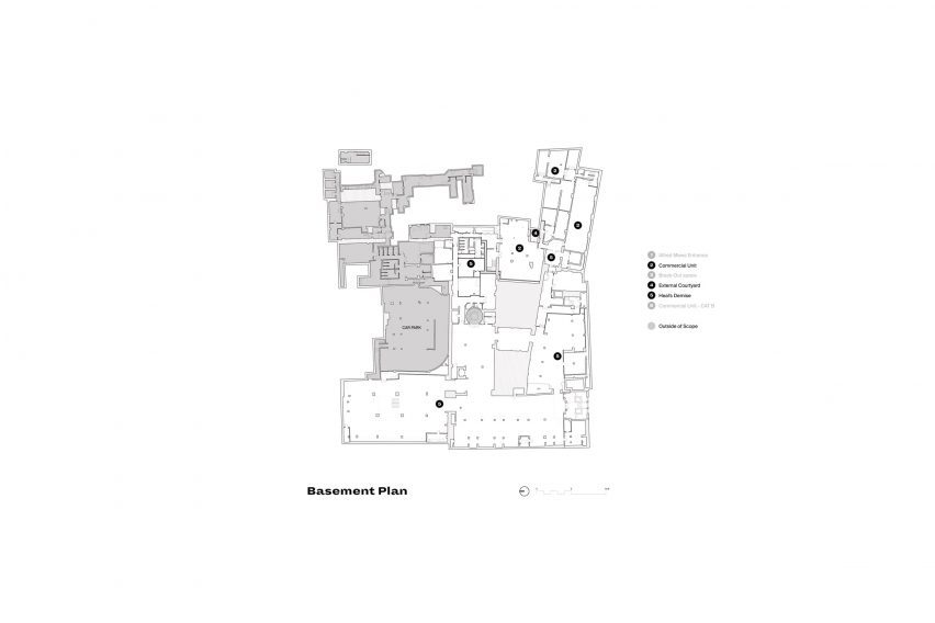 Plan of Heal's by Buckley Gray Yeoman and White Red Architects