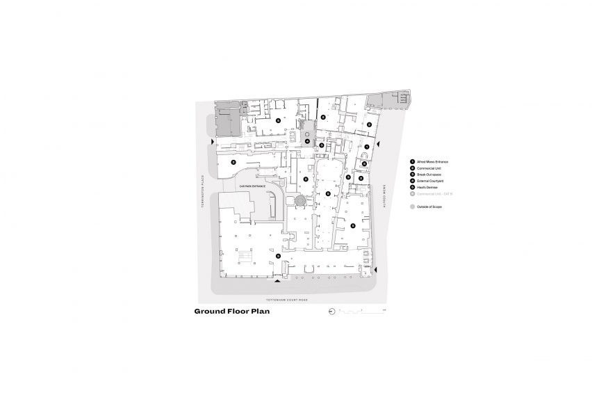 Plan of Heal's by Buckley Gray Yeoman and White Red Architects