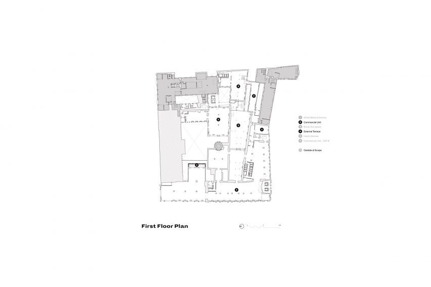Plan of Heal's by Buckley Gray Yeoman and White Red Architects