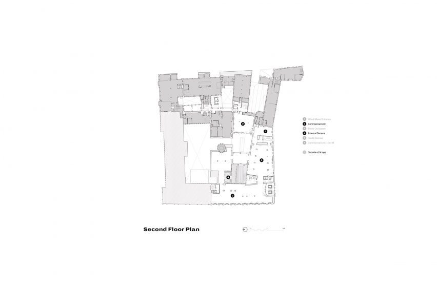 Plan of Heal's by Buckley Gray Yeoman and White Red Architects