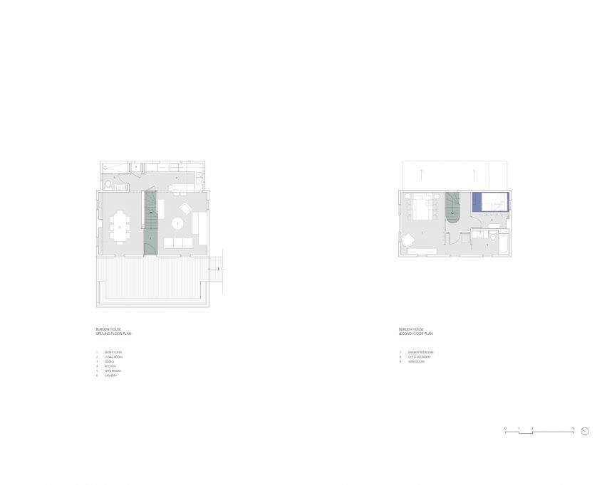 Burden House floor plans, Burdens Point Residence by Reflect Architecture