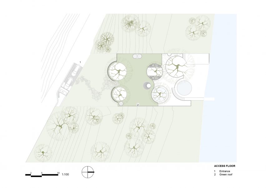 Upper level plan