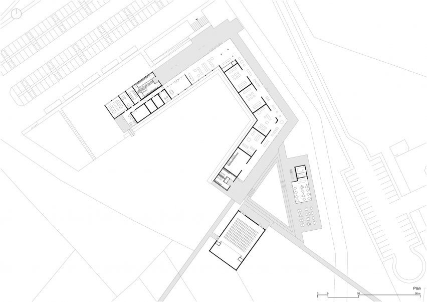 Plan of Çatalhöyük Visitor Center by Teğet