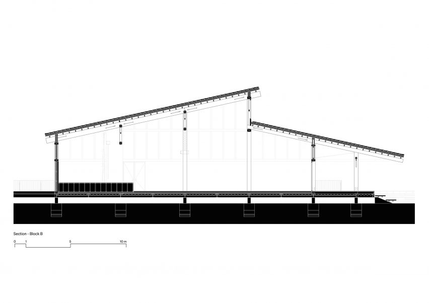 Section of Çatalhöyük Visitor Center by Teğet