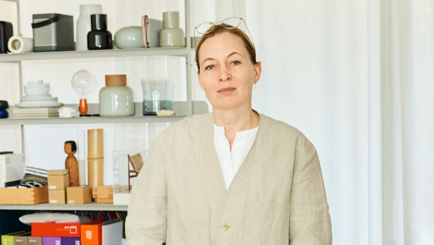Cecilie Manz in her studio
