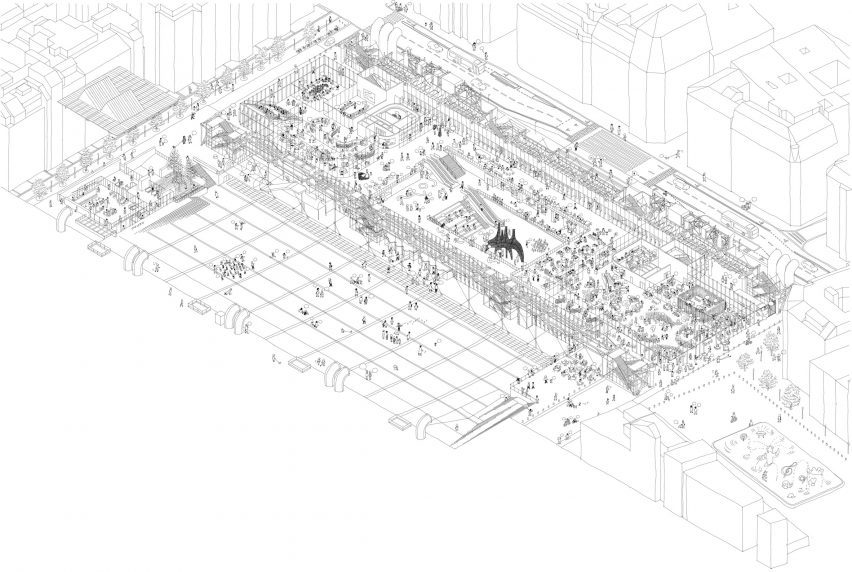 Centre Pompidou 2030 axonometric