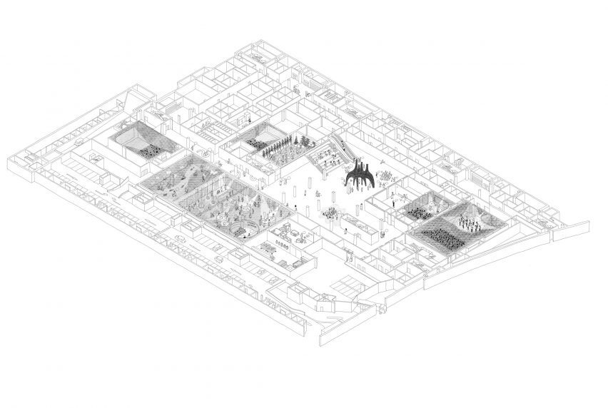 Centre Pompidou 2030 axonometric