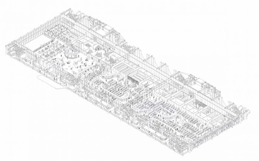 Centre Pompidou 2030 axonometric