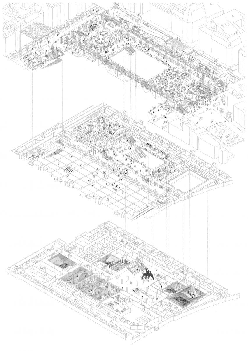 Centre Pompidou 2030 axonometric