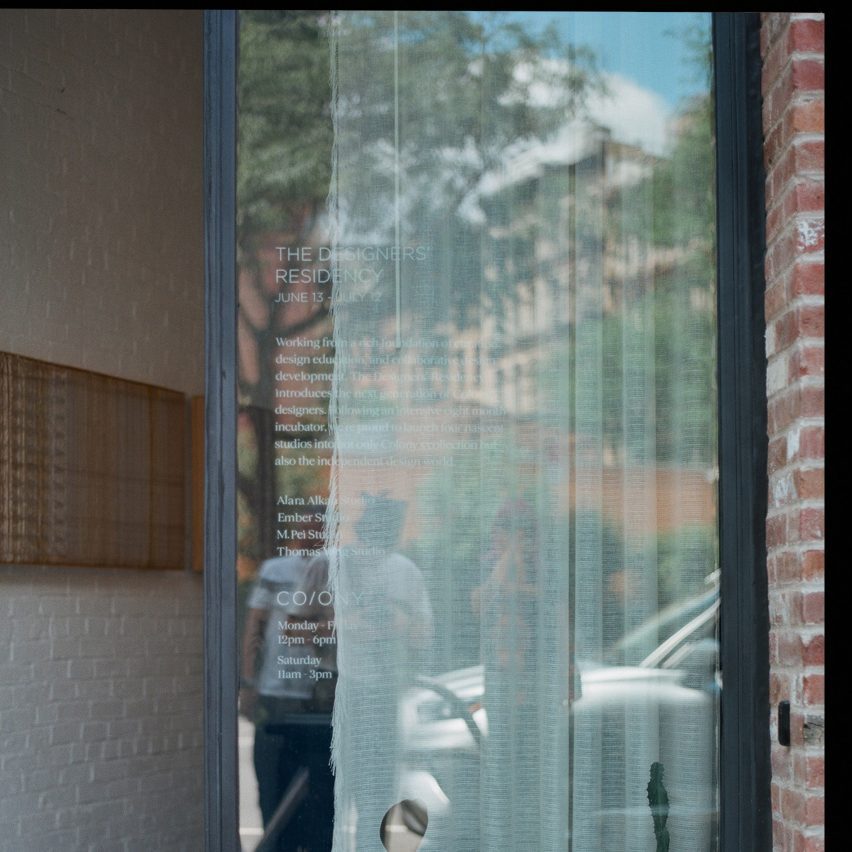 Window with curtain