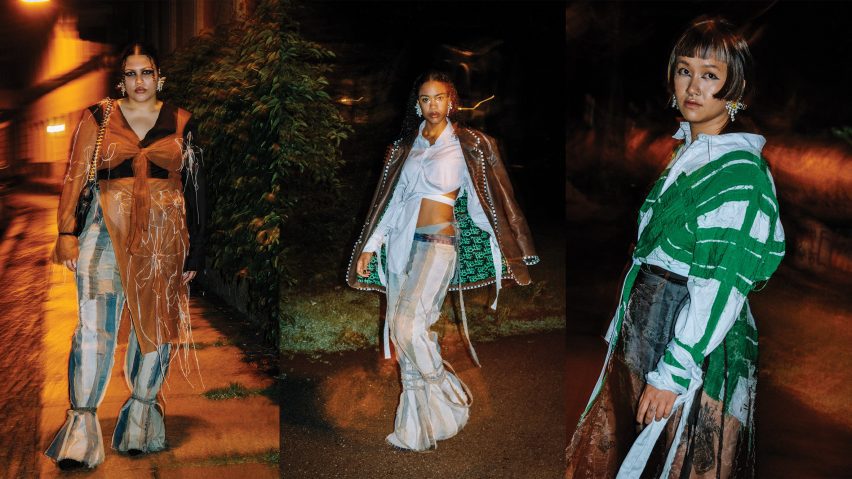 Student modelling fashion designs