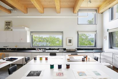 Art studio in the Maine educational building