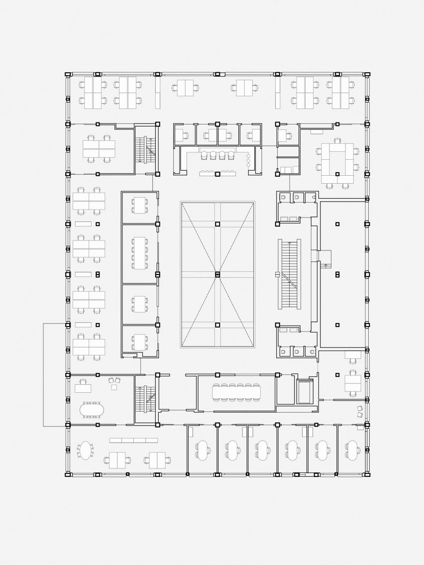 Floor plan of Den Helder City Hall by Office Winhov