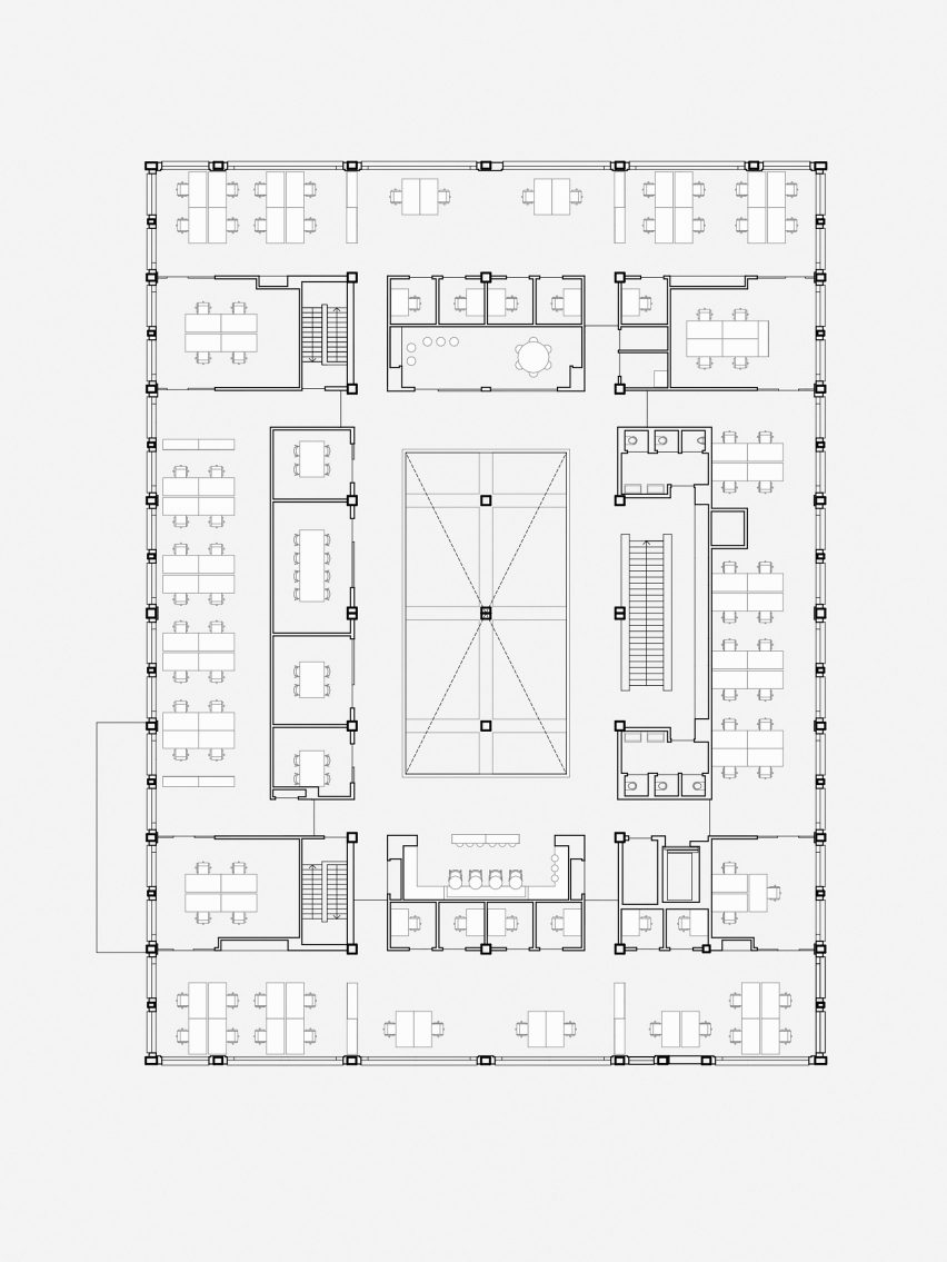 Floor plan of Den Helder City Hall by Office Winhov