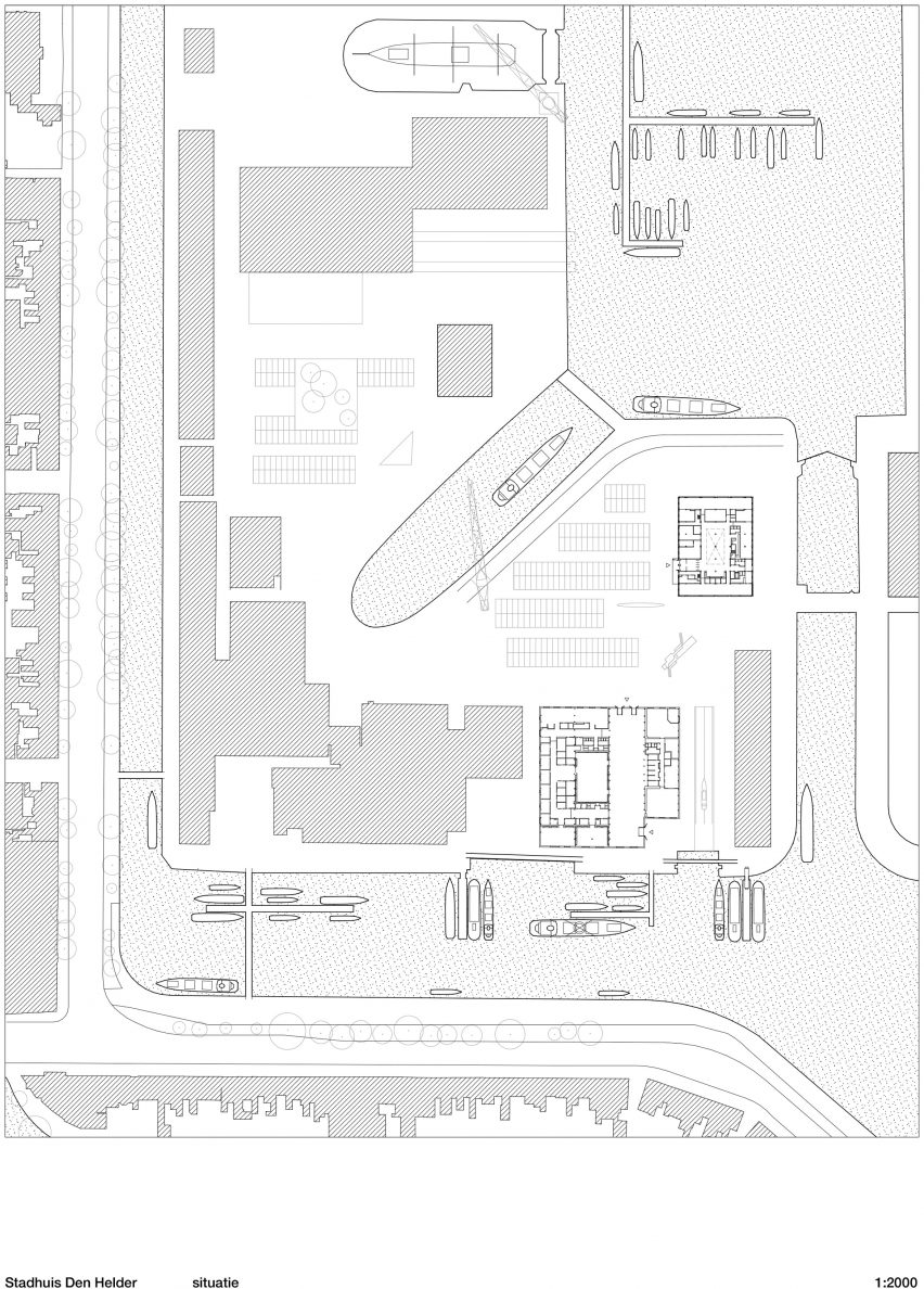 Site plan of Den Helder City Hall by Office Winhov