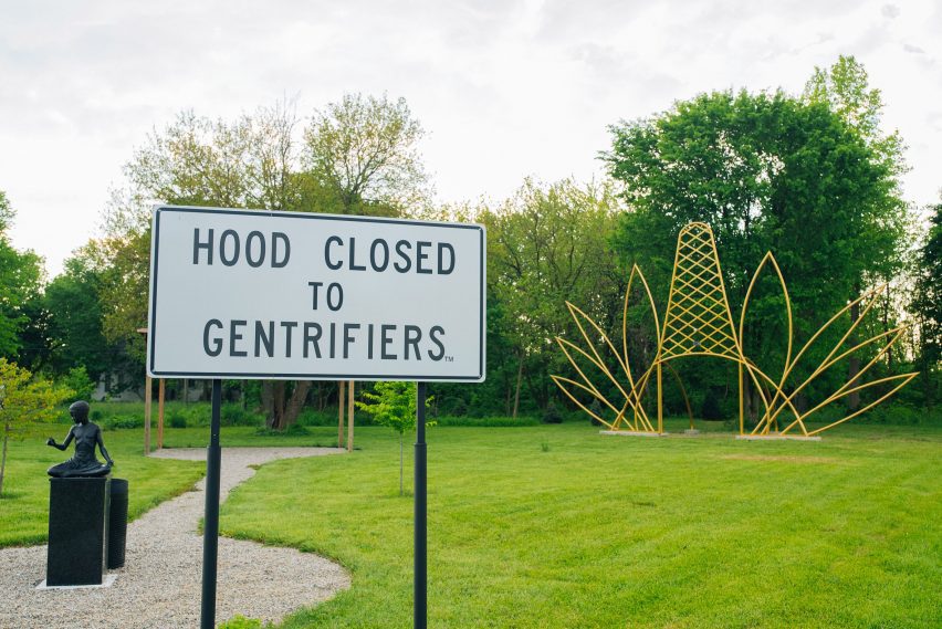 An installation in Detroit
