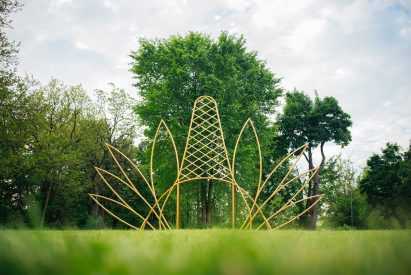 An installation in grass