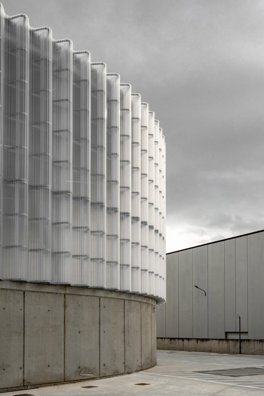 Concrete base of power station